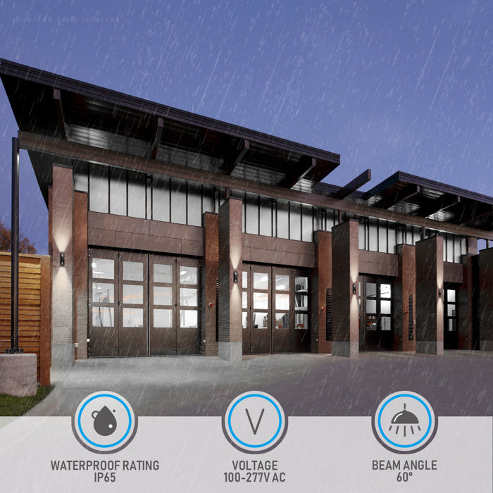 Wrought Studio Upham 5CCT LED Flush Mounted Sconce & Reviews Wayfair